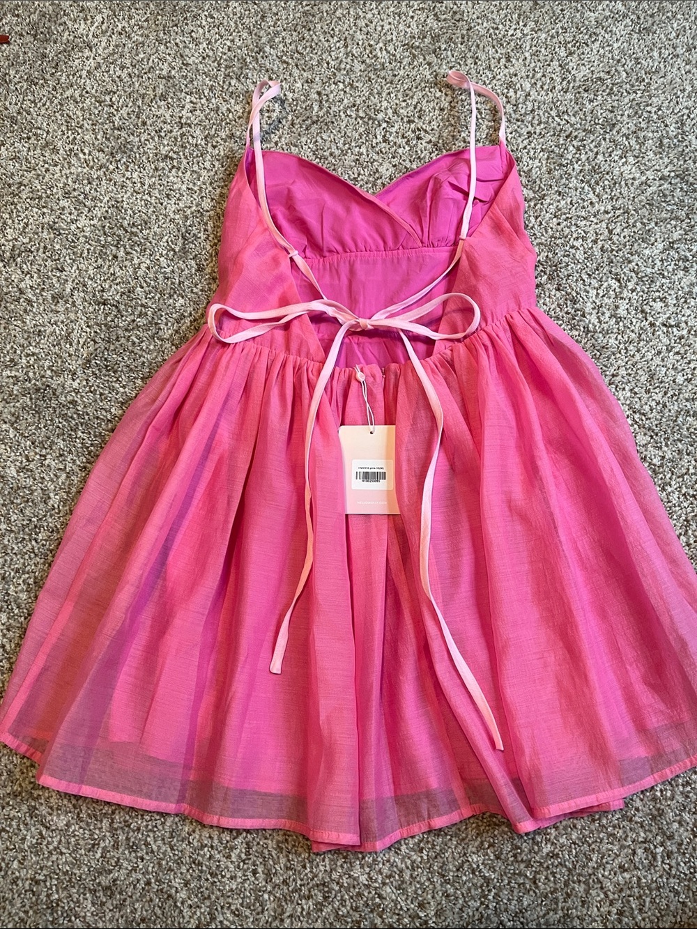 Hello Molly Pink Spaghetti Strap Dress - Picture 3 of 6